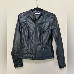 Faux Leather Jacket Women’s XS Black NWOT Ricki’s Casual Autumn